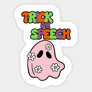 Speech Therapy, SLP, Speech Language Pathologist Halloween Sticker